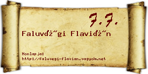 Faluvégi Flavián névjegykártya
